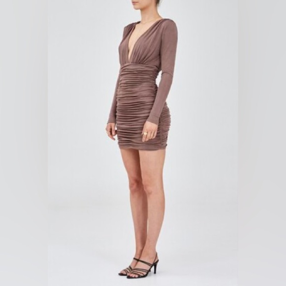 Finders Keepers Slinky Long Sleeve Dress